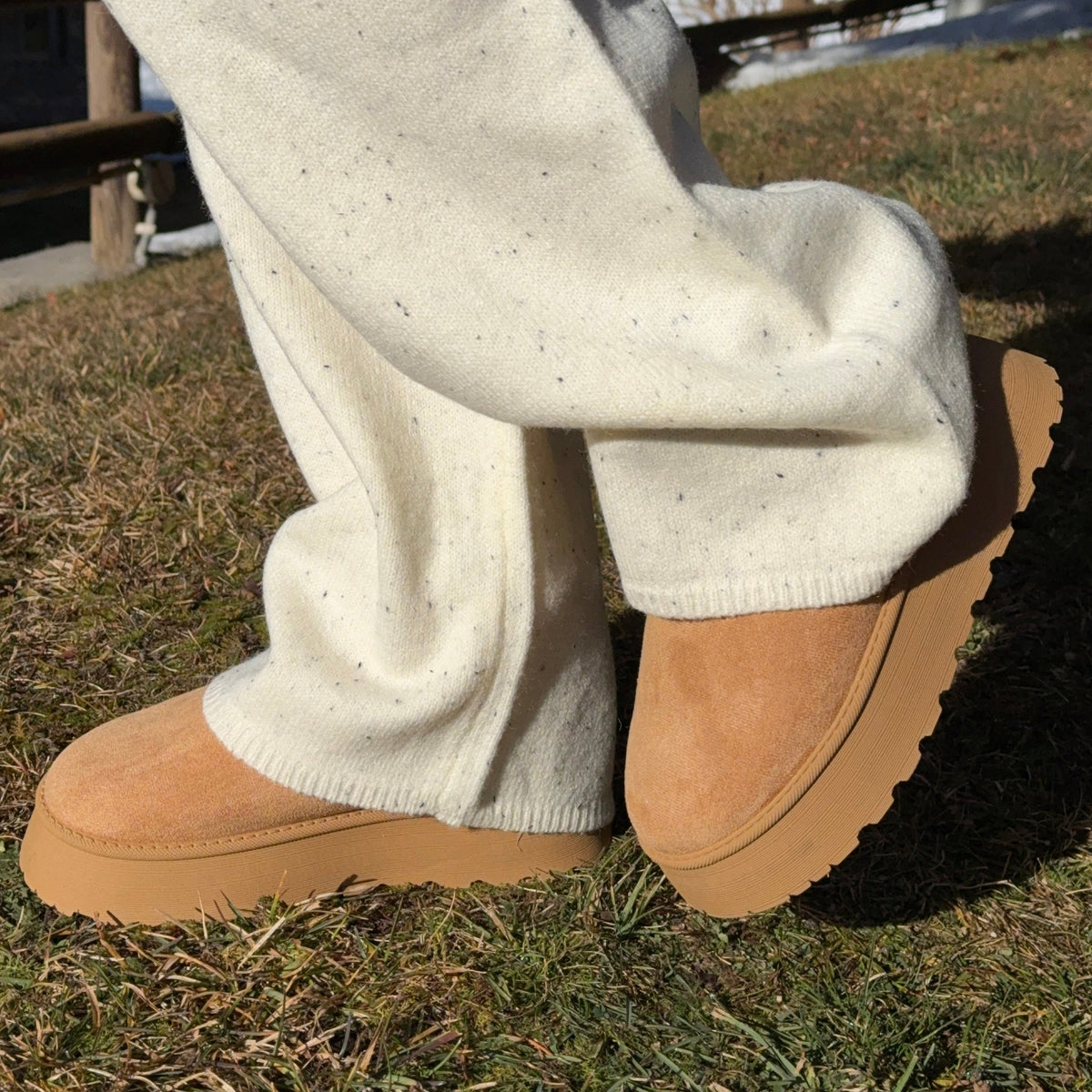 Patricia | Women's Platform Winter Boots, Faux Fur Lined Non-Slip Snow Boots
