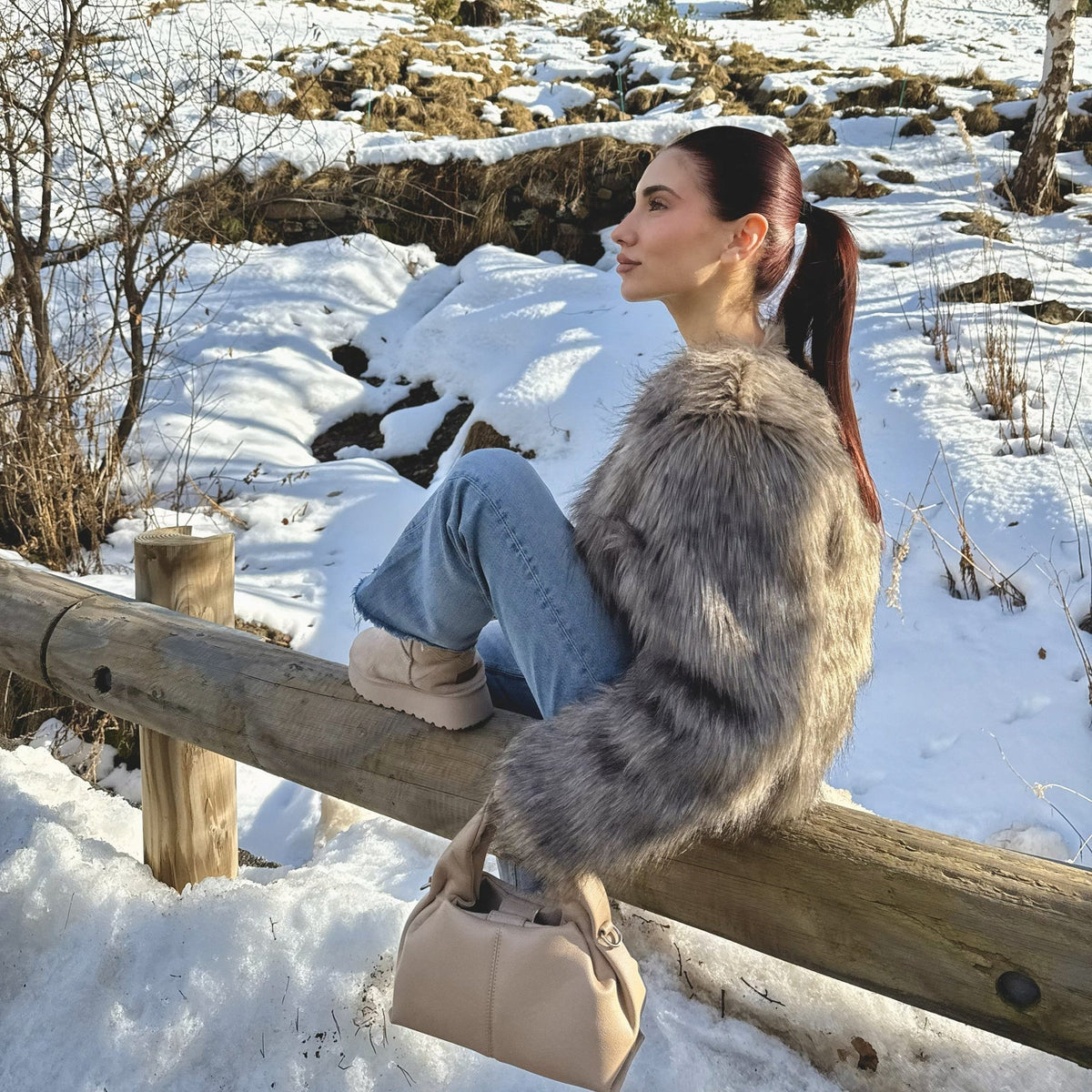 Patricia | Women's Platform Winter Boots, Faux Fur Lined Non-Slip Snow Boots