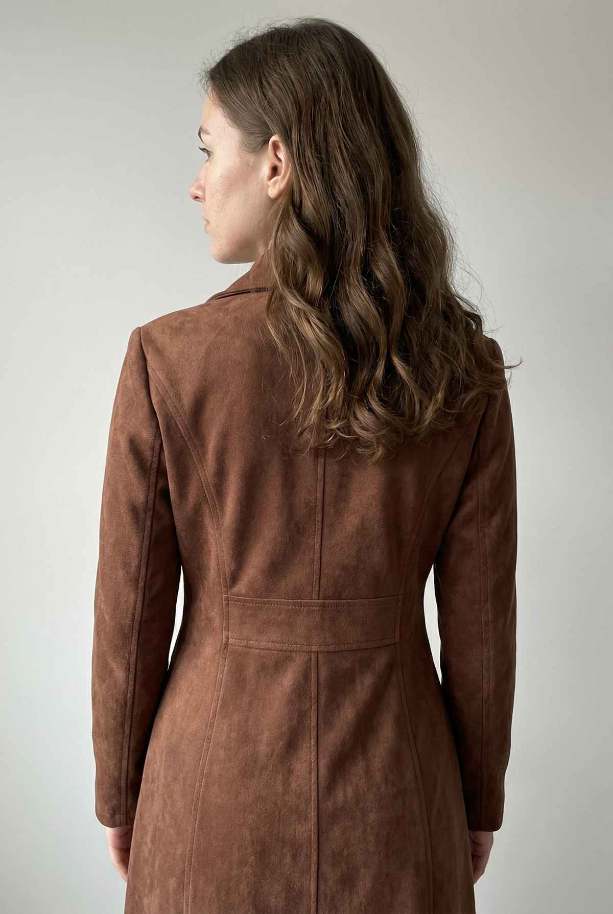 Teresa | Women's Longline Trench Coat, Structured Classic Layering Coat