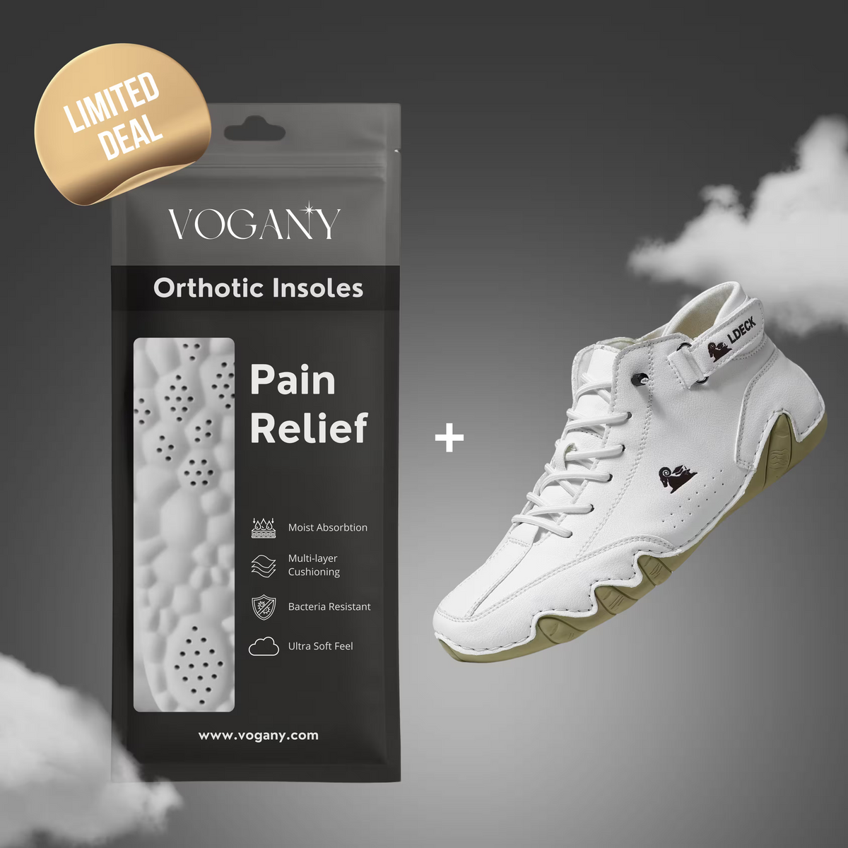 VogLDeck | Women's Vegan Leather Platform Comfort Shoes, Breathable Moisture-Resistant Shoes