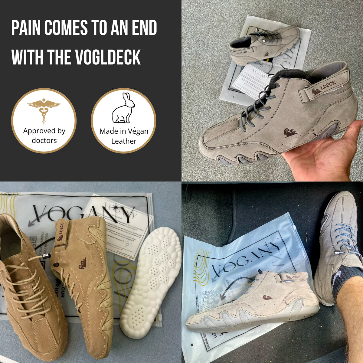 VogLDeck | Women's Vegan Leather Platform Comfort Shoes, Breathable Moisture-Resistant Shoes