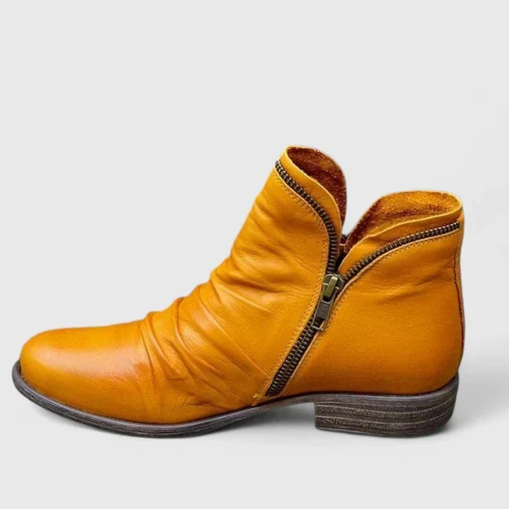 Myzareyah | Women's Gel-Cushioned Comfort Boots, Lightweight Breathable Low Heel Boots