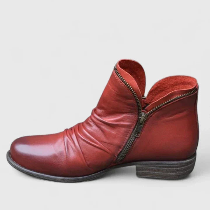 Myzareyah | Women's Gel-Cushioned Comfort Boots, Lightweight Breathable Low Heel Boots