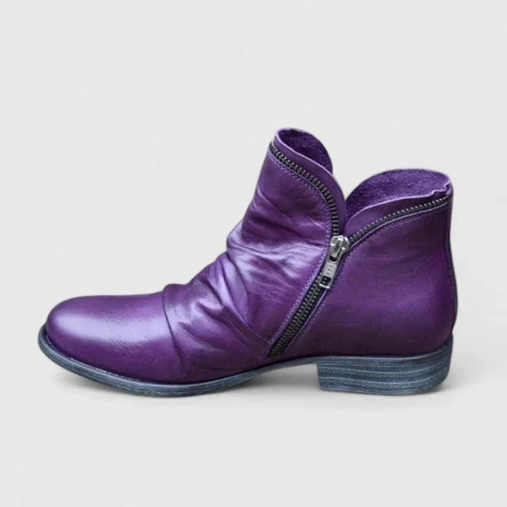 Myzareyah | Women's Gel-Cushioned Comfort Boots, Lightweight Breathable Low Heel Boots