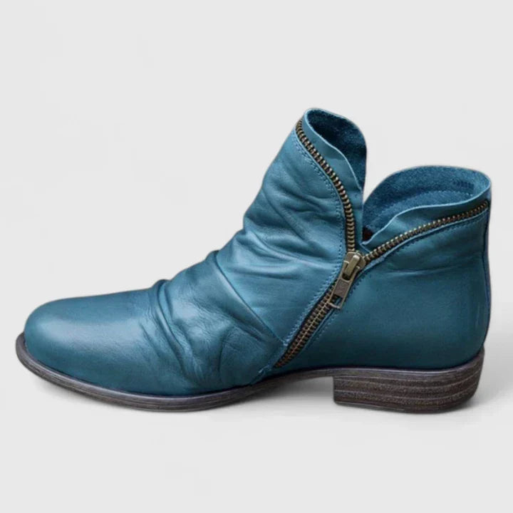 Myzareyah | Women's Gel-Cushioned Comfort Boots, Lightweight Breathable Low Heel Boots