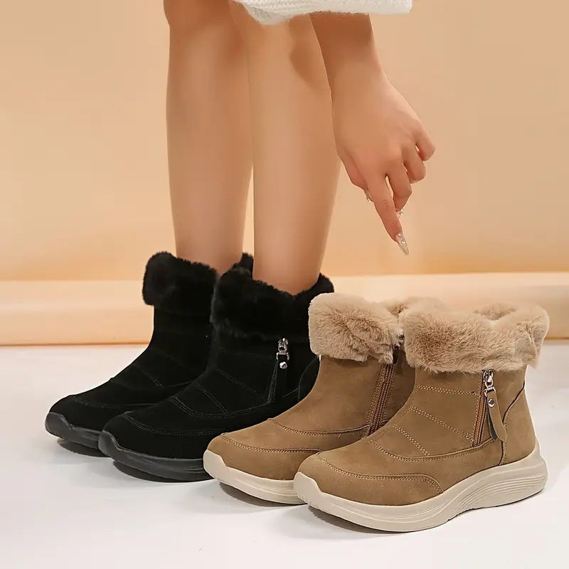 Olivia | Women's Cushioned Winter Boots, Fur-Lined Anti-Slip Snow Boots