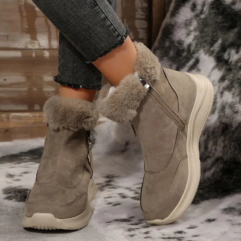 Olivia | Women's Cushioned Winter Boots, Fur-Lined Anti-Slip Snow Boots