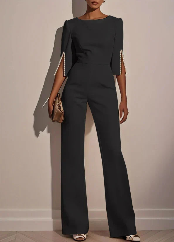 Lyndsey | Women's Three-Piece Set, Layered Top Camisole and Wide-Leg Trousers