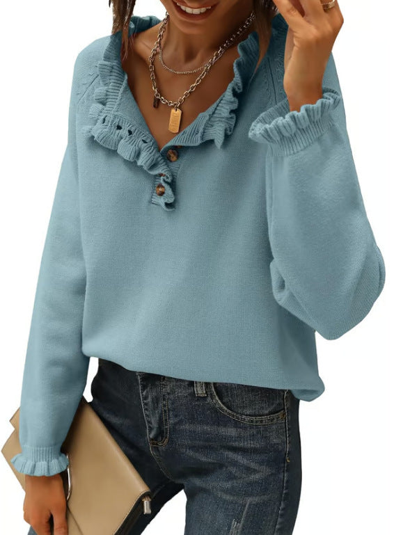 Merelle | Women's Round Neck Soft Everyday Sweater, Lightweight Relaxed Knit