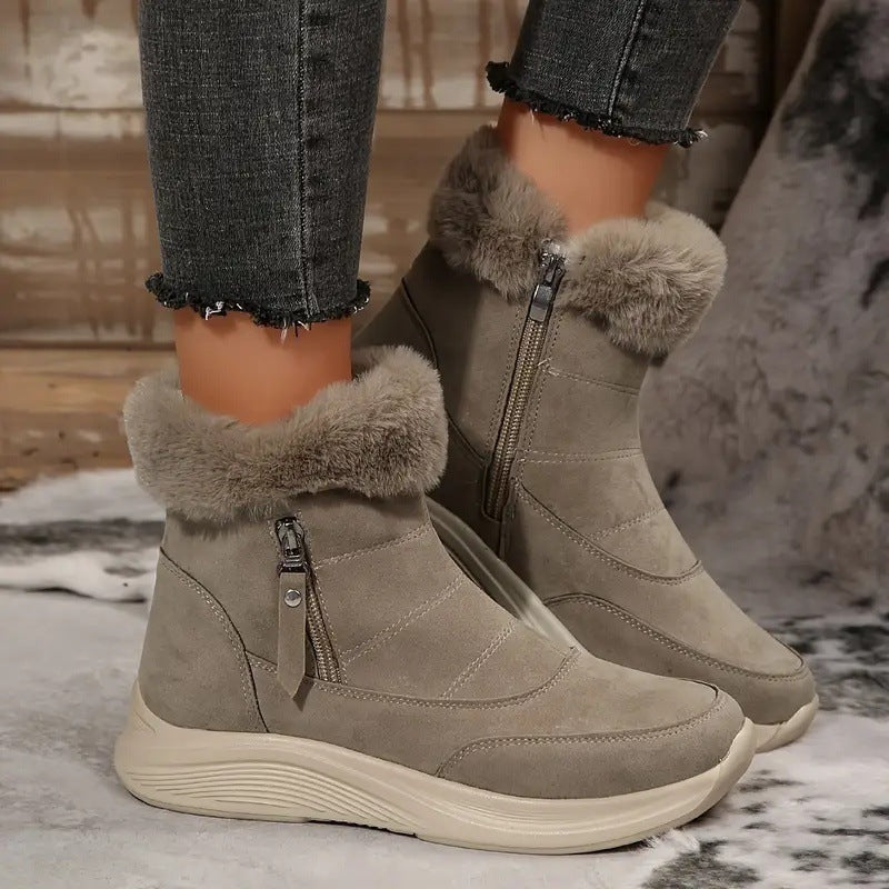 Olivia | Women's Cushioned Winter Boots, Fur-Lined Anti-Slip Snow Boots