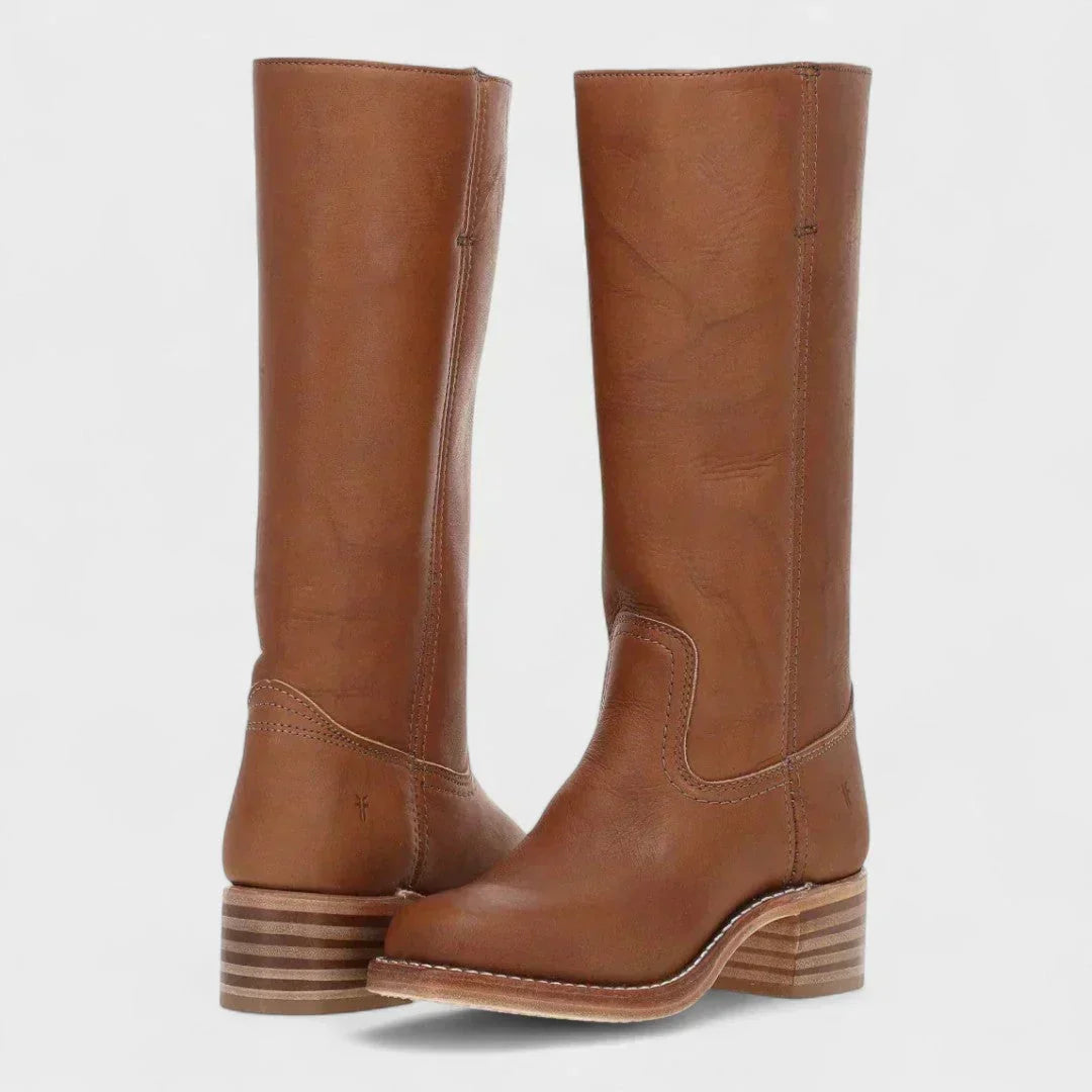 Liah | Women's Retro Comfort Boots, Non-Slip Padded Boots for Casual and Dressy Outfits