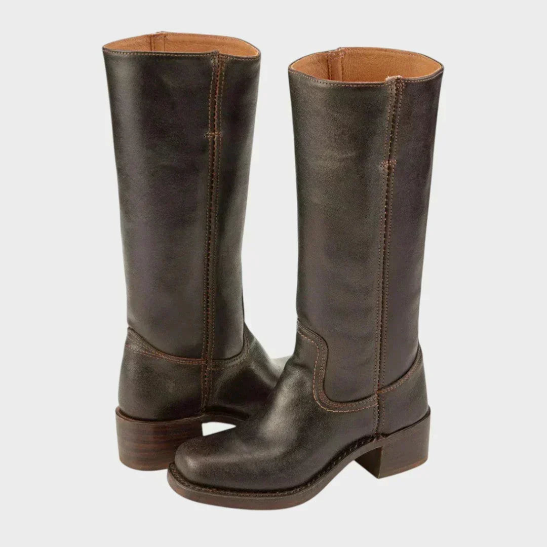 Liah | Women's Retro Comfort Boots, Non-Slip Padded Boots for Casual and Dressy Outfits