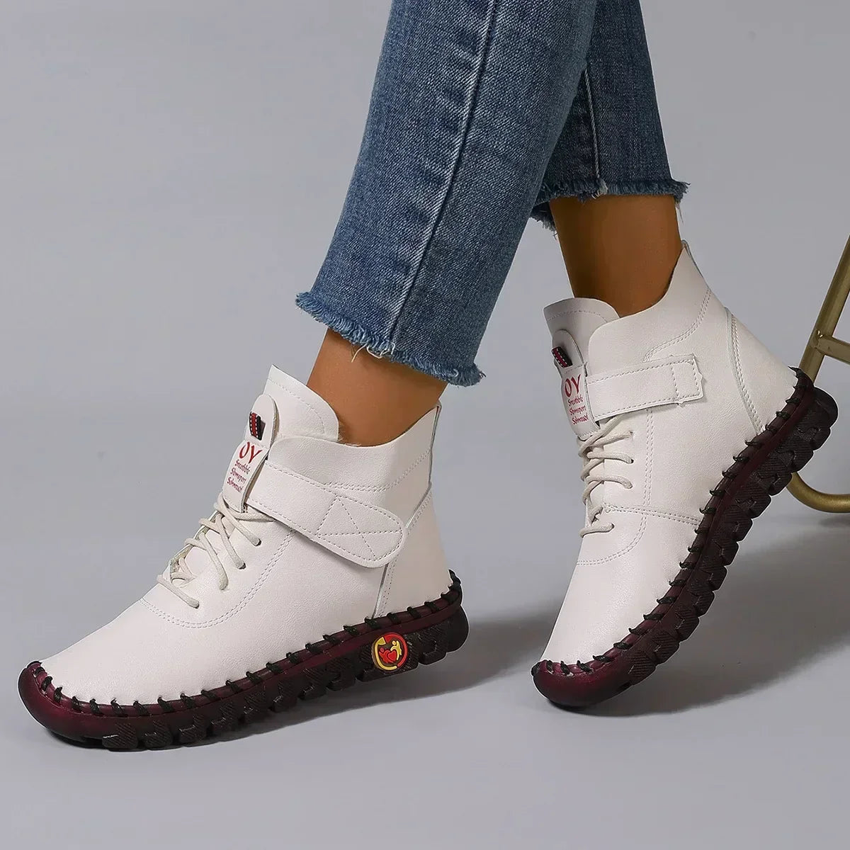 Vexia | Women's Fleece-Lined Winter Boots, Round Toe Soft Sole Boots for Casual Wear