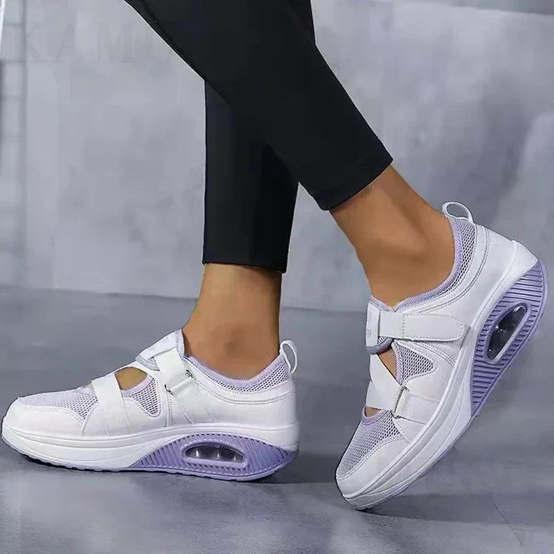 LISE | Women's Mesh Slip-On Sneakers, Lightweight Cushioned Everyday Walking Shoes