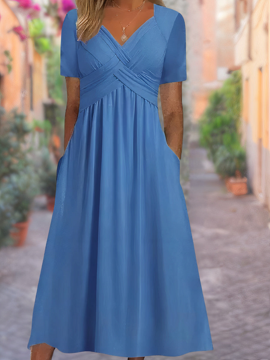 Maria Fernanda | Women's Classic Summer Dress, Elegant Casual Everyday Dress