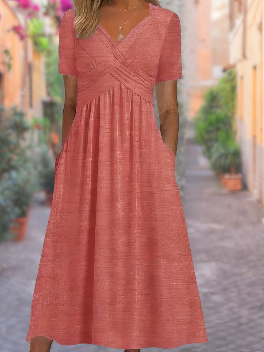 Maria Fernanda | Women's Classic Summer Dress, Elegant Casual Everyday Dress