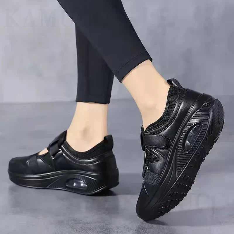 LISE | Women's Mesh Slip-On Sneakers, Lightweight Cushioned Everyday Walking Shoes