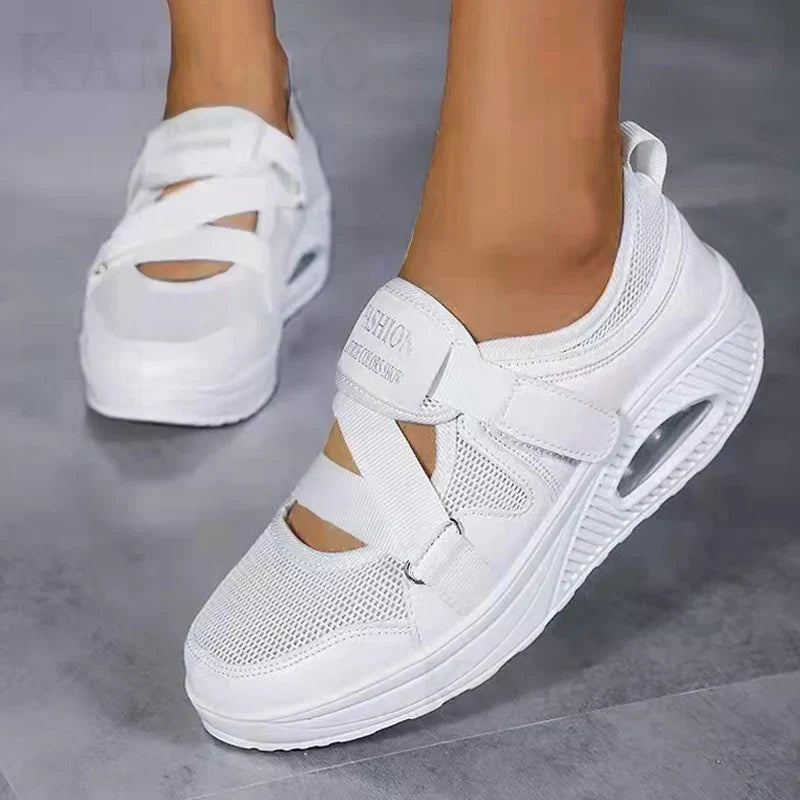 LISE | Women's Mesh Slip-On Sneakers, Lightweight Cushioned Everyday Walking Shoes