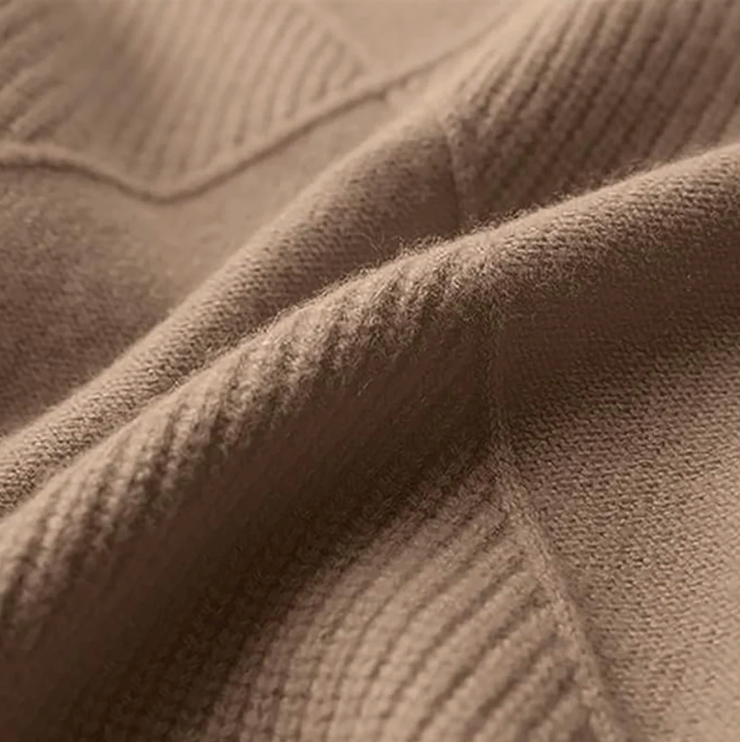 Elise | Women's Textured Knit Turtleneck Sweater, High Collar Winter Pullover