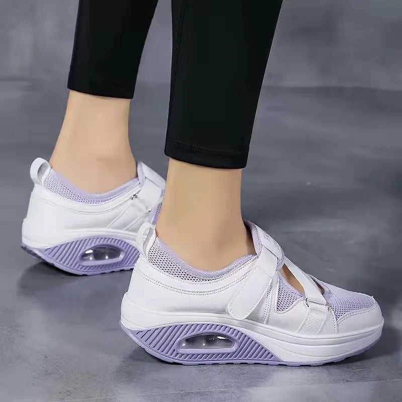 LISE | Women's Mesh Slip-On Sneakers, Lightweight Cushioned Everyday Walking Shoes