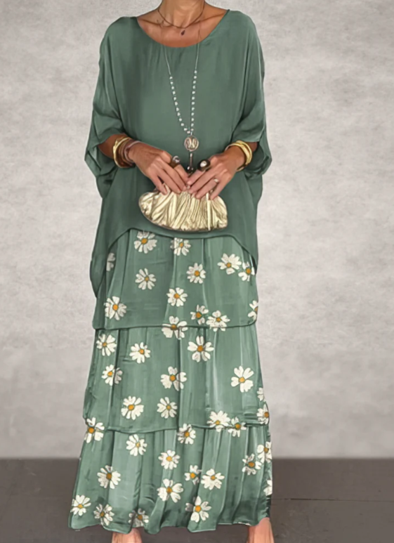 Women's Flowing Maxi Dress, Soft Draped Long Dress for Events and Everyday Wear