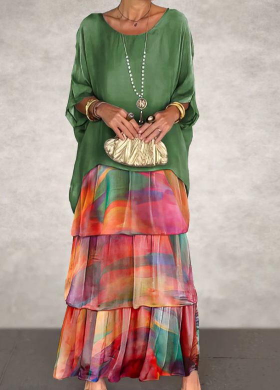 Women's Flowing Maxi Dress, Soft Draped Long Dress for Events and Everyday Wear