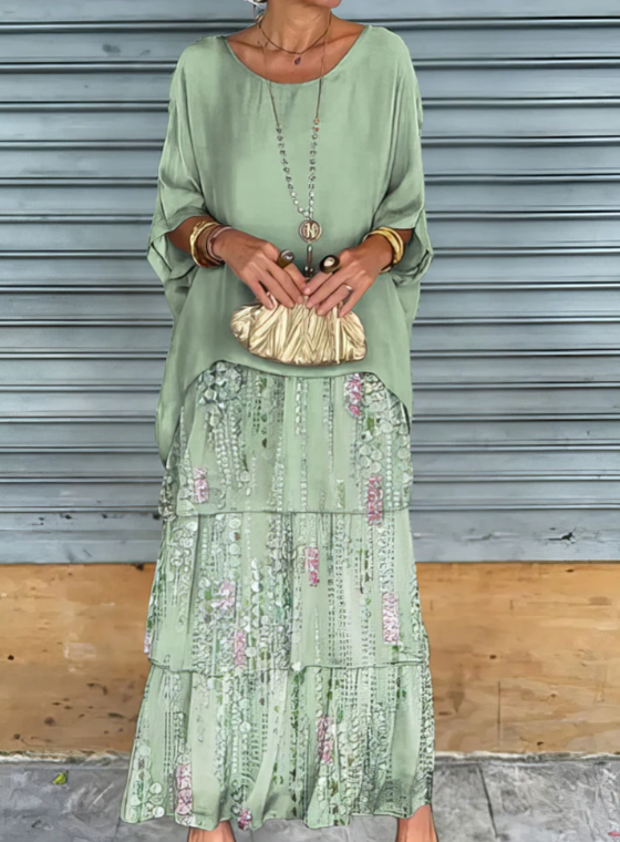 Women's Flowing Maxi Dress, Soft Draped Long Dress for Events and Everyday Wear