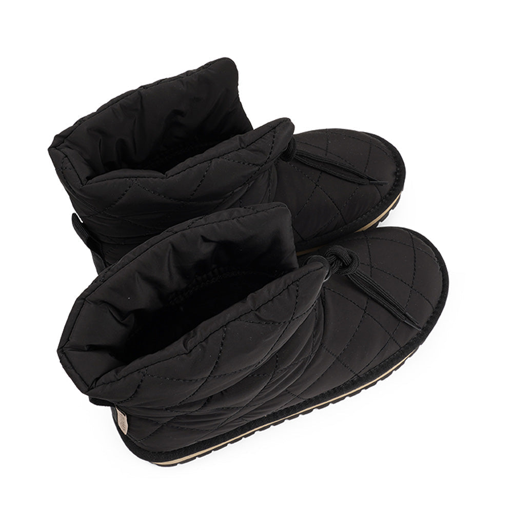 Tofana | Women's Quilted Nylon Winter Ankle Boots, Shearling Lined Slip-Resistant Boots