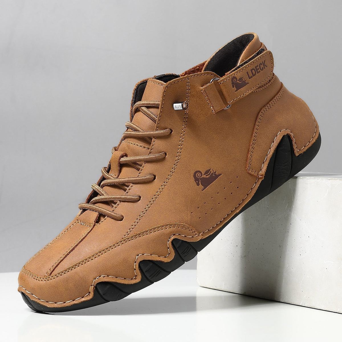 VogLDeck | Women's Vegan Leather Platform Comfort Shoes, Breathable Moisture-Resistant Shoes