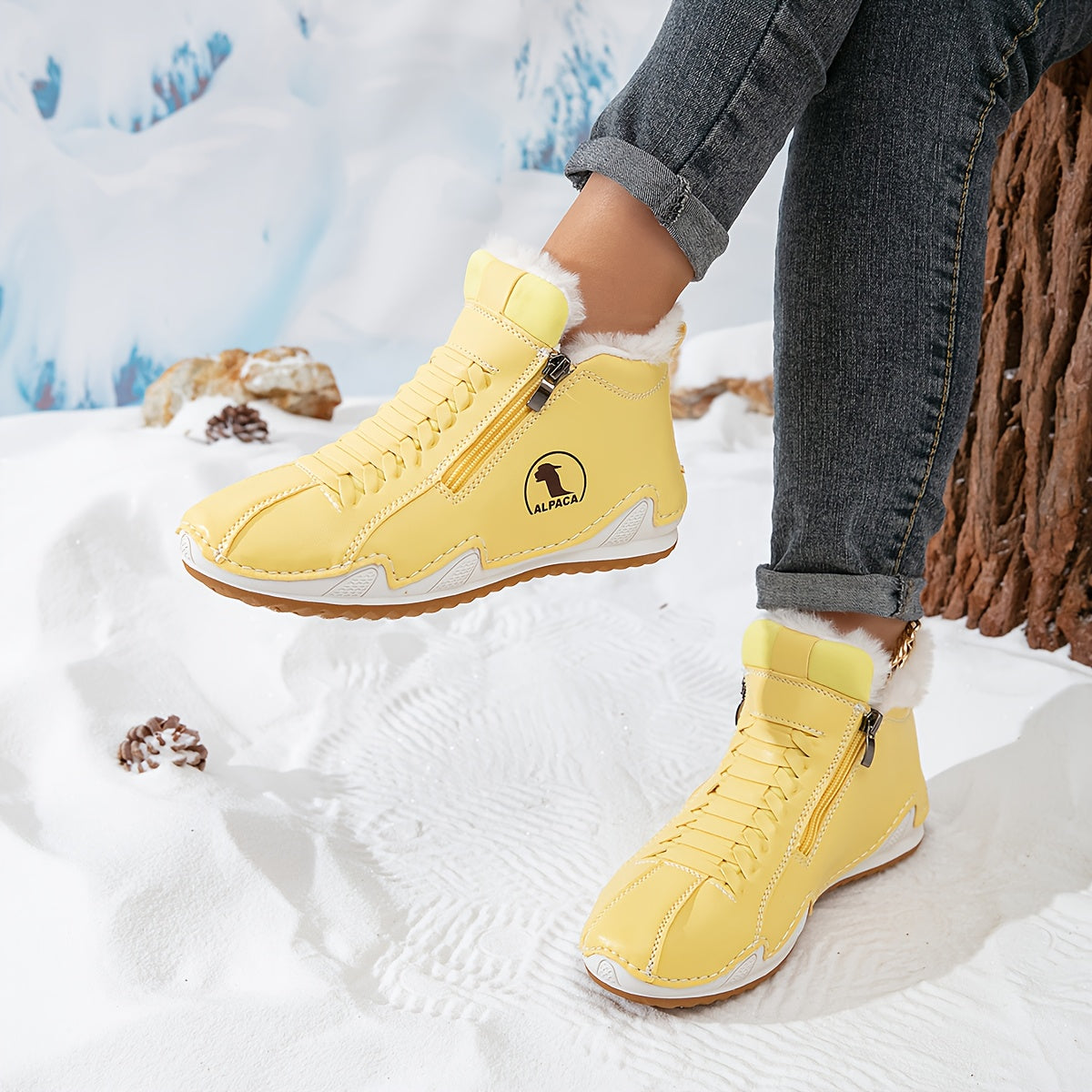 Heleny | Women's Wide Toe Box Winter Boots, Cushioned Warm Lined Boots for Sensitive Feet