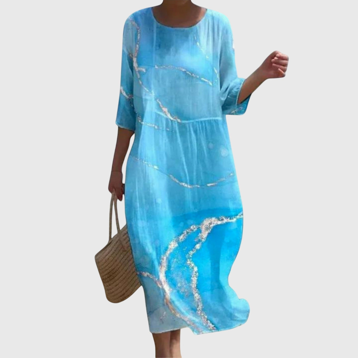 Hayley | Women's Floral Print Maxi Dress, Flowy Everyday Dress for Casual Occasions