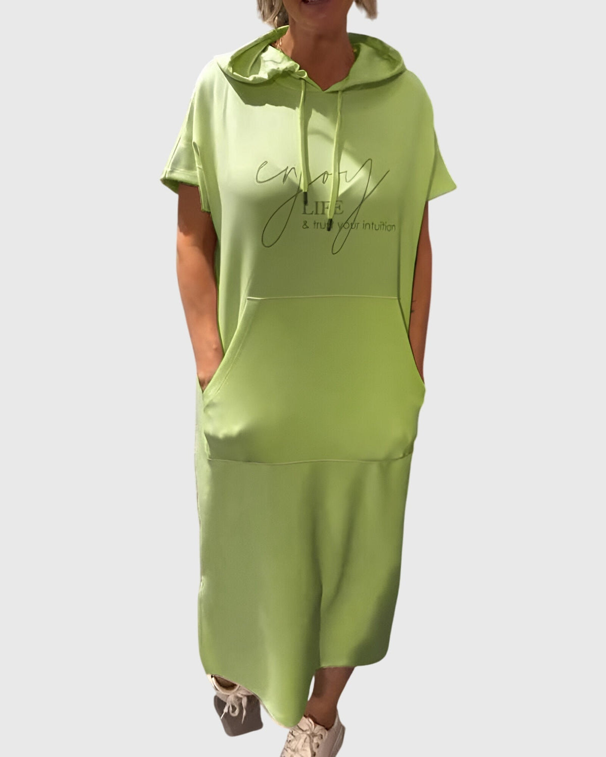 Marlowe | Women's Relaxed Fit Hoodie Dress, Casual Hooded Dress with Pockets
