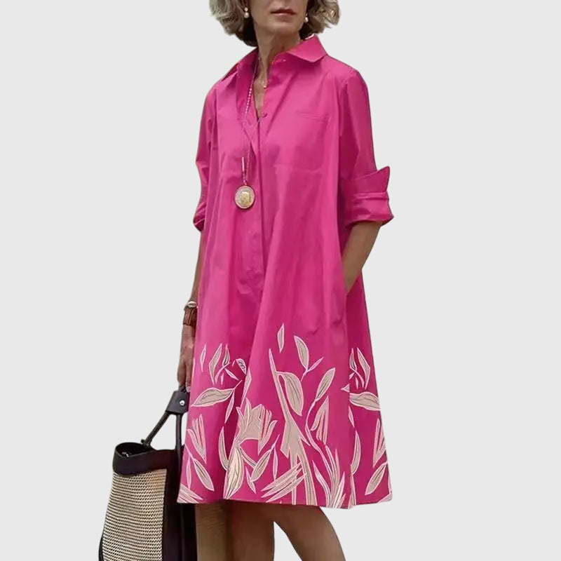 Paige | Women's Relaxed Flowy Midi Dress, Casual Weekend Dress with Pockets
