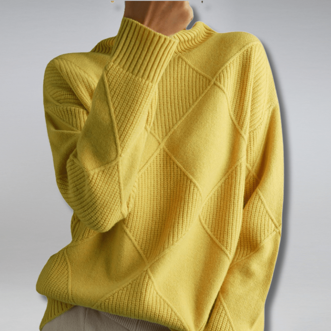 Fruta | Women's Wool Turtleneck Sweater, Soft Warm Knit Cool Weather Pullover