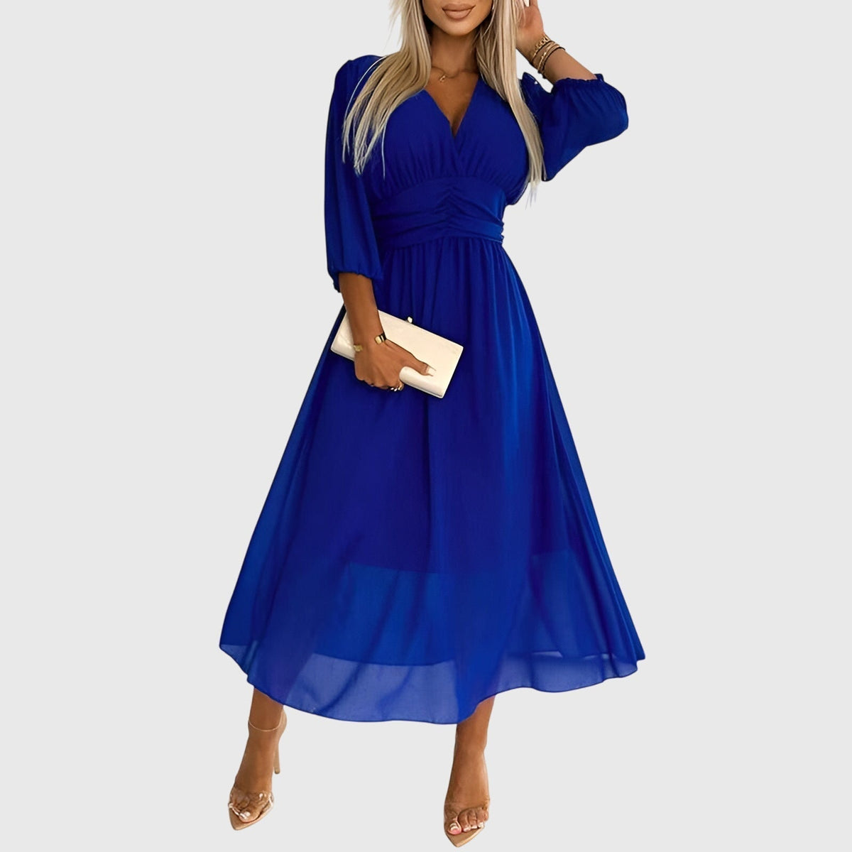 Chloe | Women's Chiffon Dress, Lightweight Flowy Dress for Casual and Formal Wear