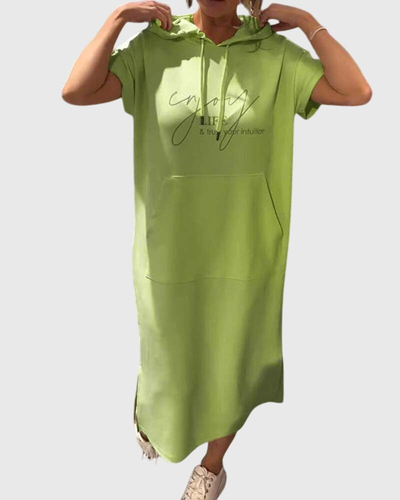 Marlowe | Women's Relaxed Fit Hoodie Dress, Casual Hooded Dress with Pockets