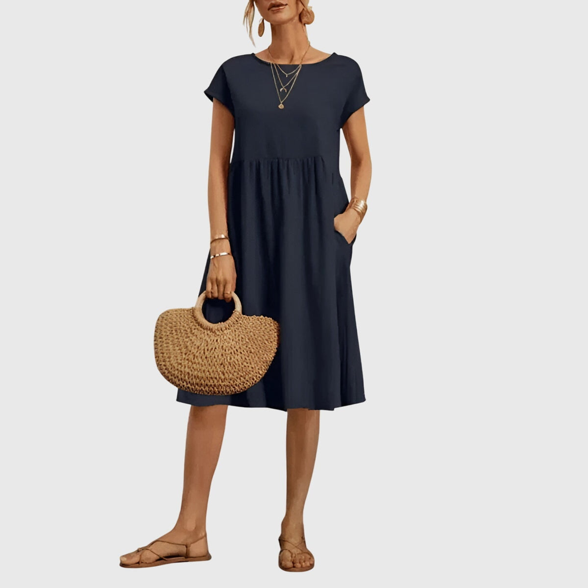 Mirabel | Women's Seamless Flowy Mini Dress, Lightweight Spring Dress for Day to Night