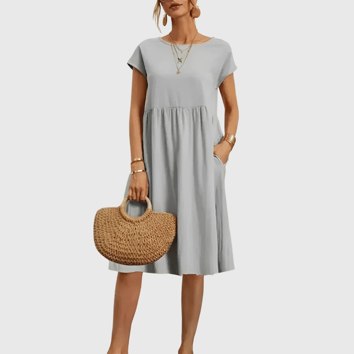 Mirabel | Women's Seamless Flowy Mini Dress, Lightweight Spring Dress for Day to Night