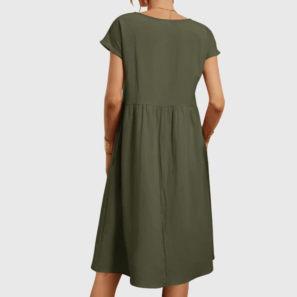 Mirabel | Women's Seamless Flowy Mini Dress, Lightweight Spring Dress for Day to Night