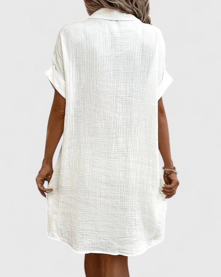 Gianelleza | Women's Relaxed Fit Midi Dress, Lightweight Breathable Summer Dress