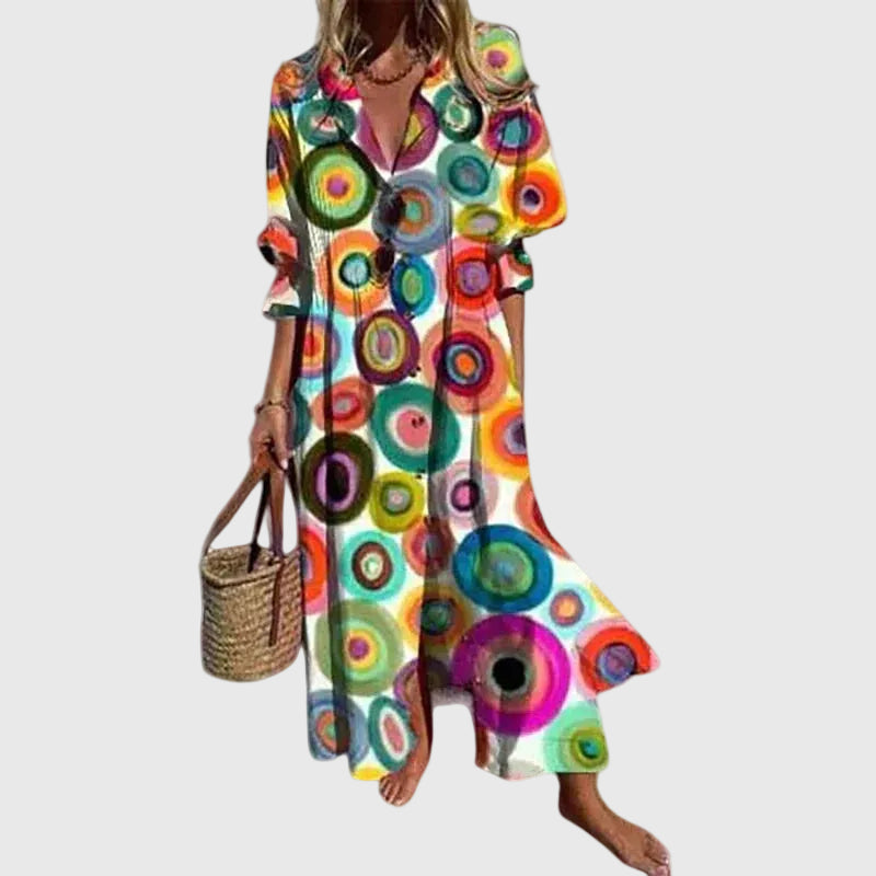Zariah | Women's Embellished Bohemian Maxi Dress, Airy Flowy Dress for Beach and Festivals