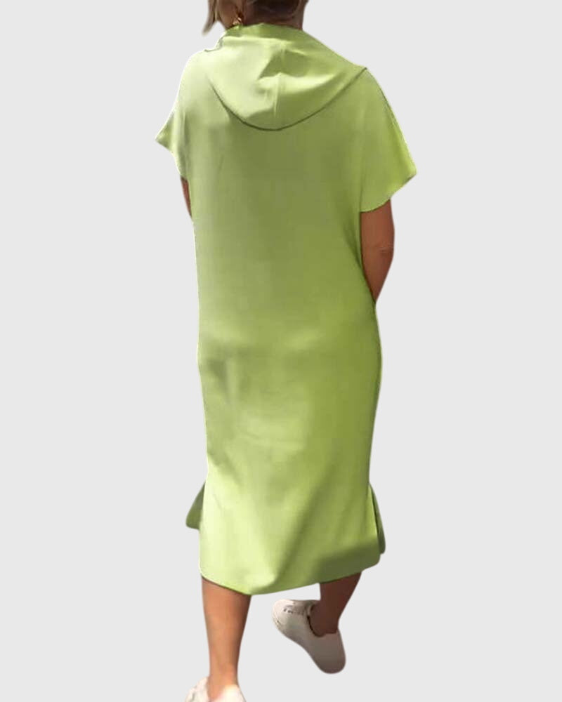 Marlowe | Women's Relaxed Fit Hoodie Dress, Casual Hooded Dress with Pockets