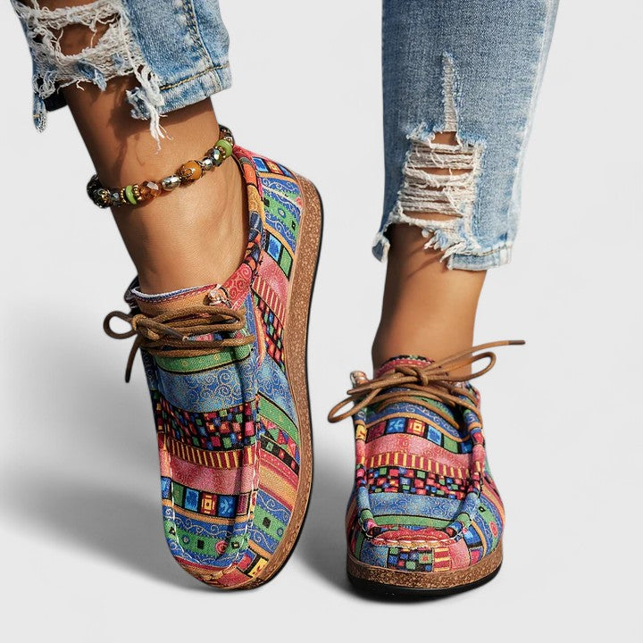 Nychelle | Women's Cushioned Comfort Shoes, Wide Sole Shock-Absorbing Everyday Shoes