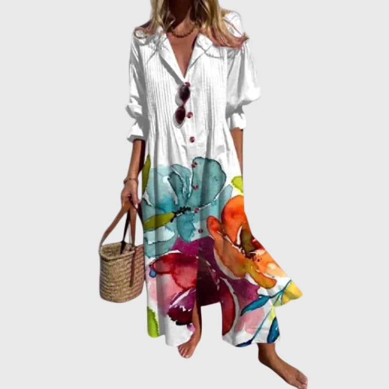 Zariah | Women's Embellished Bohemian Maxi Dress, Airy Flowy Dress for Beach and Festivals