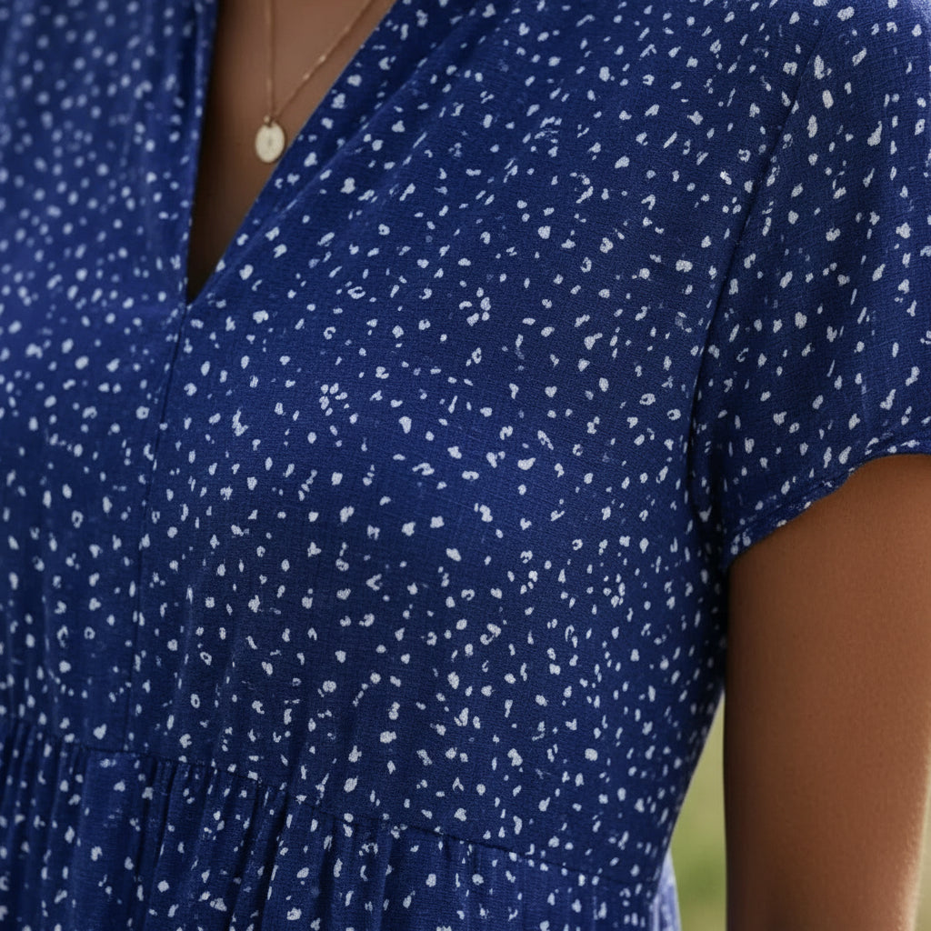 Tansy | Women's Lightweight Midi Dress, Breathable Casual Dress for Warm Days