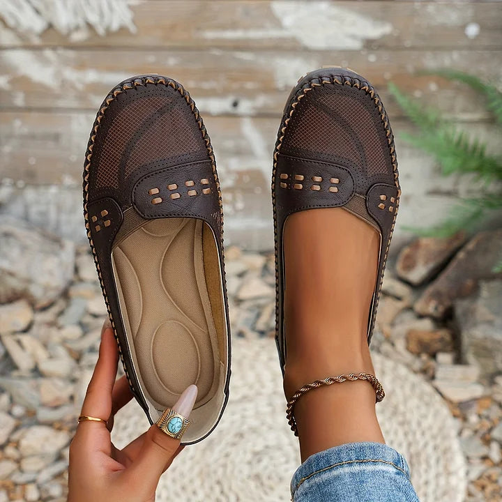 Dawn | Women's Casual Flats, Breathable Lightweight Comfort Shoes with Arch Support