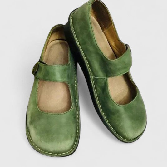 Lisa | Women's Ankle Strap Mary Jane Shoes, Low Heel Cushioned Comfort Shoes