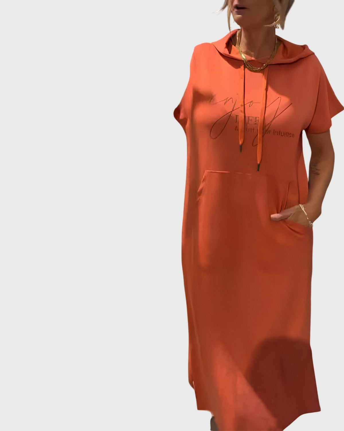 Marlowe | Women's Relaxed Fit Hoodie Dress, Casual Hooded Dress with Pockets