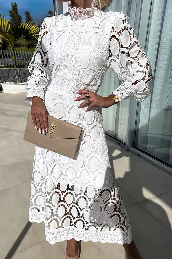 Charlize | Women's Lace Dress, Romantic Elegant Dress for Ceremonies and Evening Wear