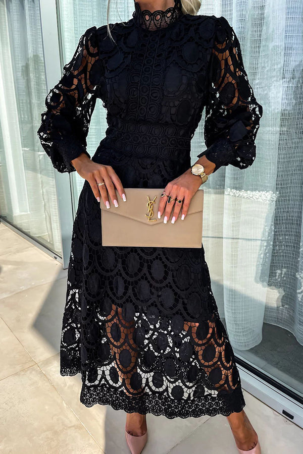 Charlize | Women's Lace Dress, Romantic Elegant Dress for Ceremonies and Evening Wear